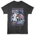 Smoke gray Back to the Future t-shirt featuring a Video Cassette design