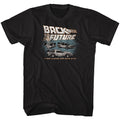 Black Back to the Future t-shirt featuring Back to the Future Cars design