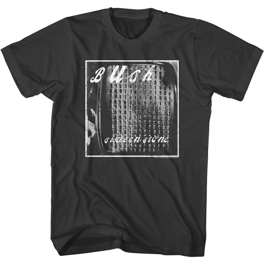 Smoke gray Bush t-shirt featuring Bush Sixteen Stone 1994 album art design