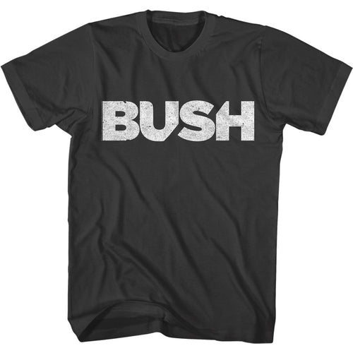 Smoke gray Bush t-shirt featuring Bush Simple minimal logo design