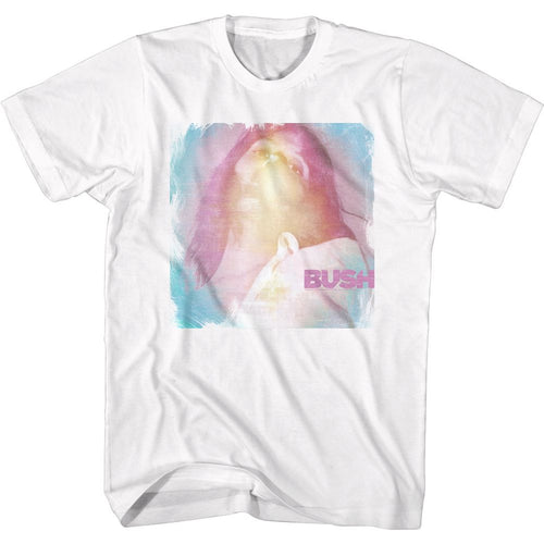 White Bush t-shirt featuring Bush Rainbows design