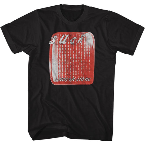 Black Bush t-shirt featuring Bush Sixteen Stone classic logo design