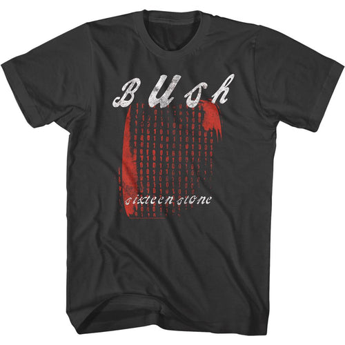 Smoke gray Bush t-shirt featuring Bush Sixteen Stone album art design