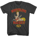 Smoke gray Beavis and Butthead t-shirt featuring Beavis and Butthead Wrestling Rules design