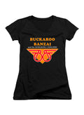 Black Band Logo Juniors V-Neck T-Shirt