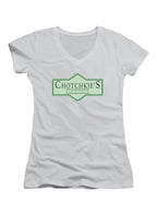 White Bar and Grill Logo Juniors V-Neck T-Shirt
