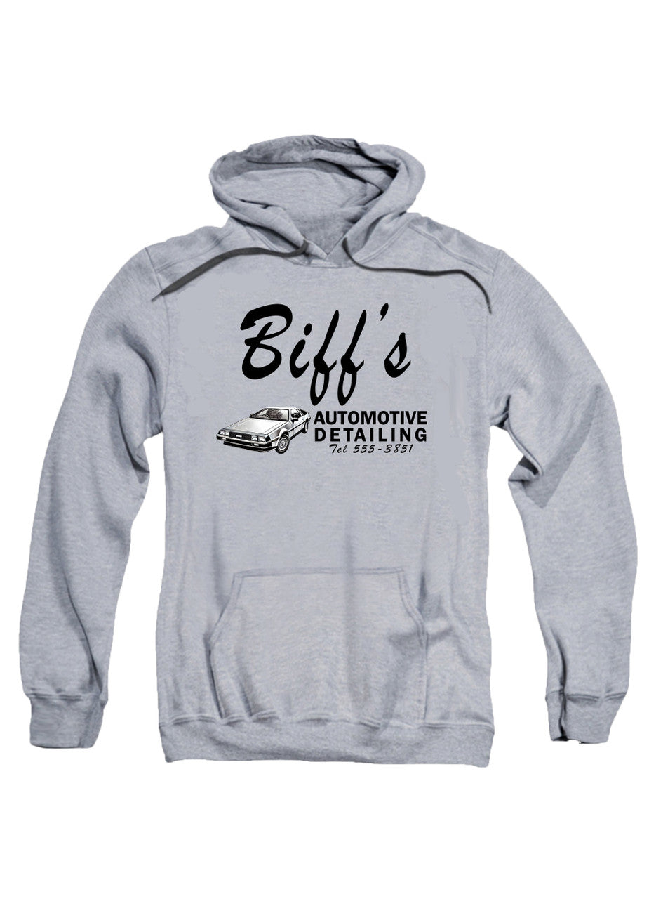 Gray Biff's Automotive Detailing Hoodie