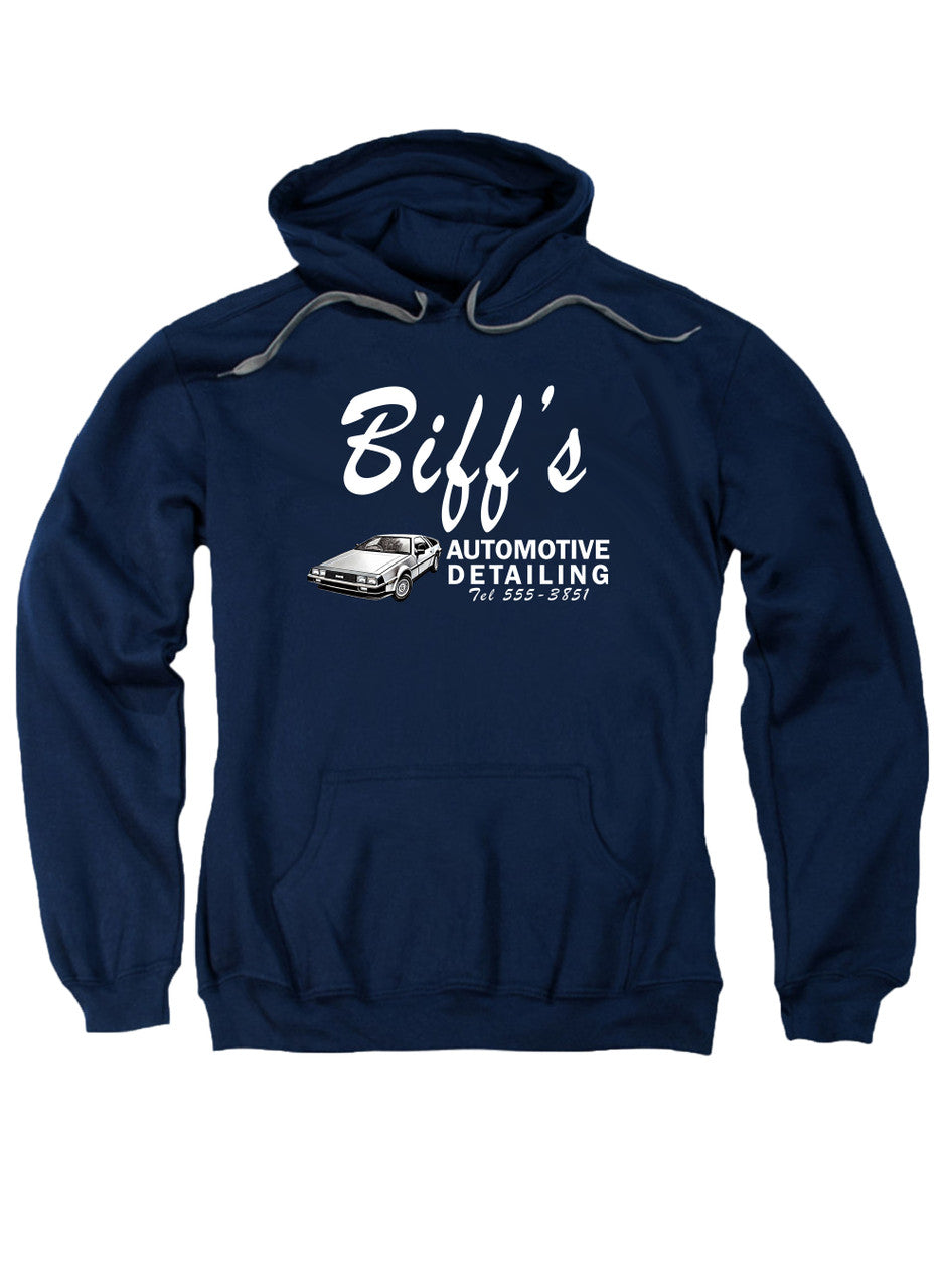 Navy Biff's Automotive Detailing Hoodie
