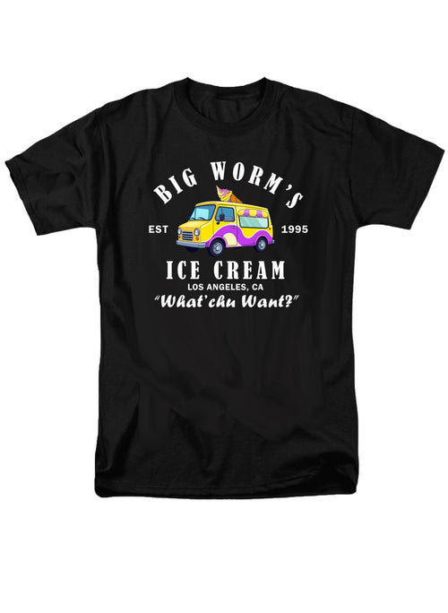 Black Big Worm's Ice Cream T-Shirt