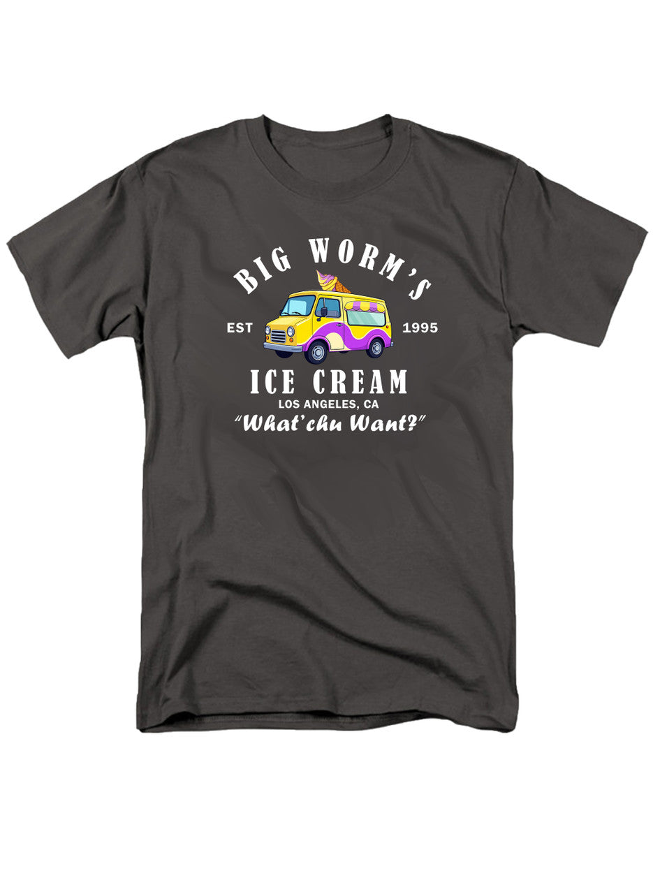 Charcoal Big Worm's Ice Cream T-Shirt