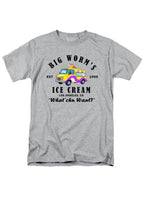 Gray Big Worm's Ice Cream T-Shirt