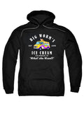 Black Big Worm's Ice Cream Hoodie