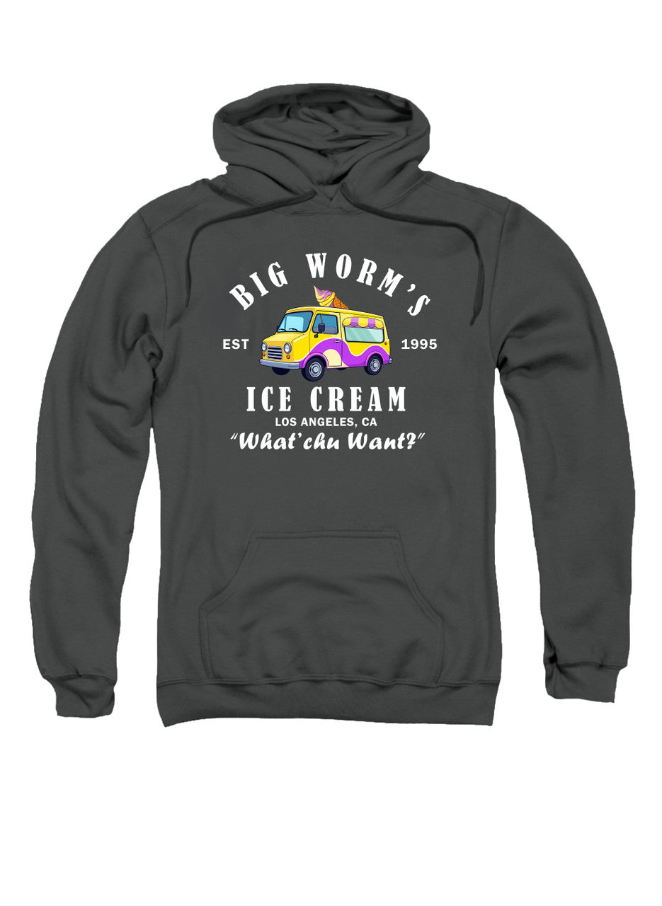 Charcoal Big Worm's Ice Cream Hoodie