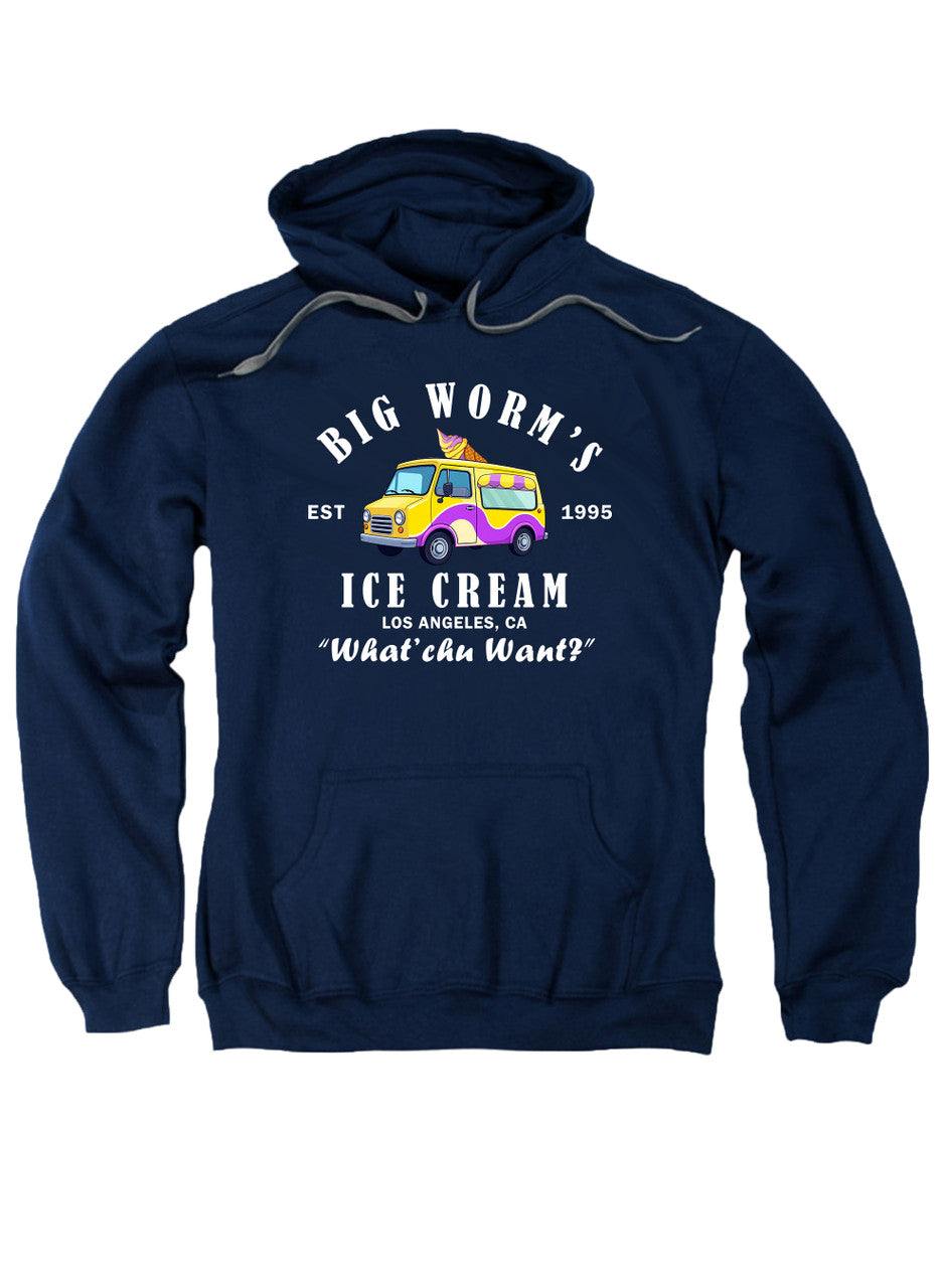 Navy Big Worm's Ice Cream Hoodie