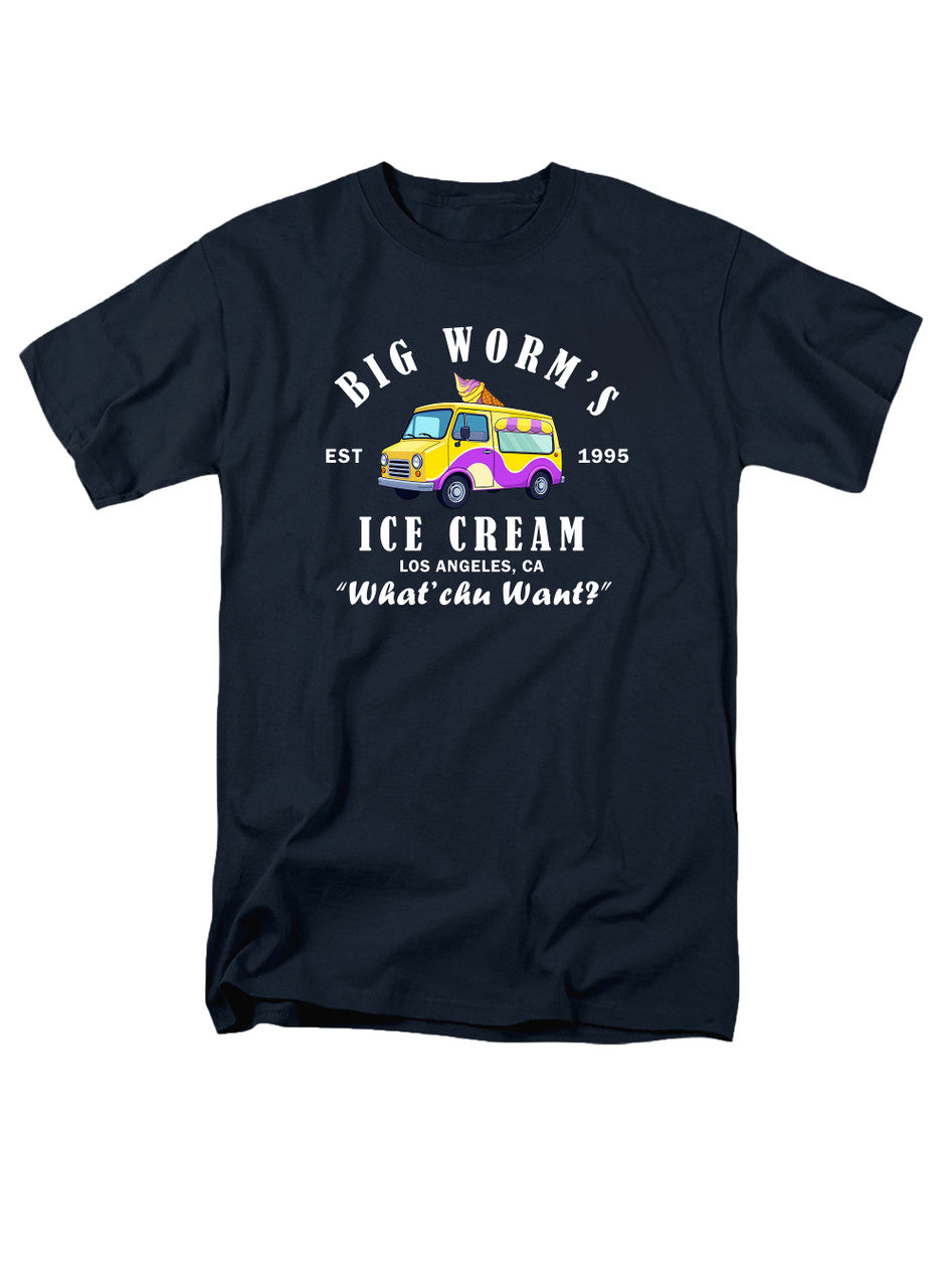 Navy Big Worm's Ice Cream T-Shirt