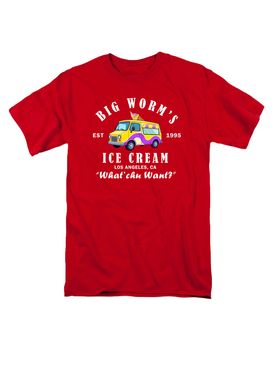 Red Big Worm's Ice Cream T-Shirt