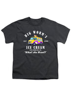 Charcoal Big Worm's Ice Cream Youth/Toddler T-Shirt