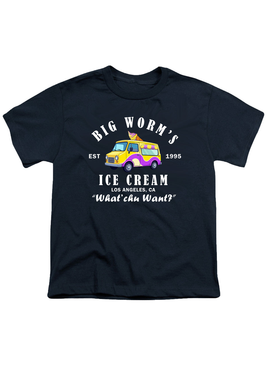Navy Big Worm's Ice Cream Youth/Toddler T-Shirt