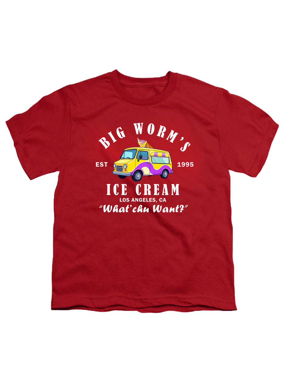 Red Big Worm's Ice Cream Youth/Toddler T-Shirt