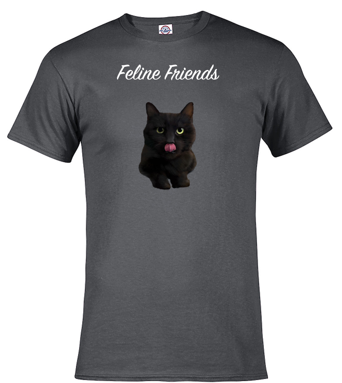 Charcoal Black Cat T-Shirt