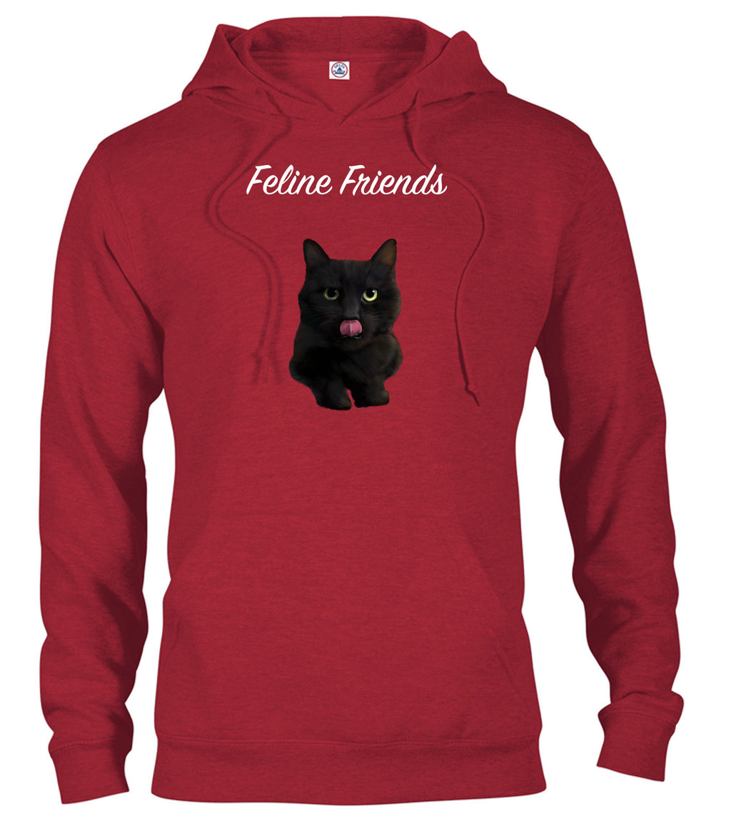 Red Black Cat Hoodie