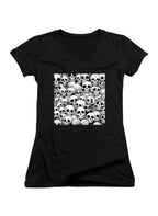 Black Boneheads United Juniors V-Neck T-Shirt