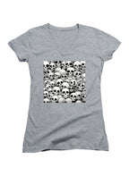 Gray Boneheads United Juniors V-Neck T-Shirt