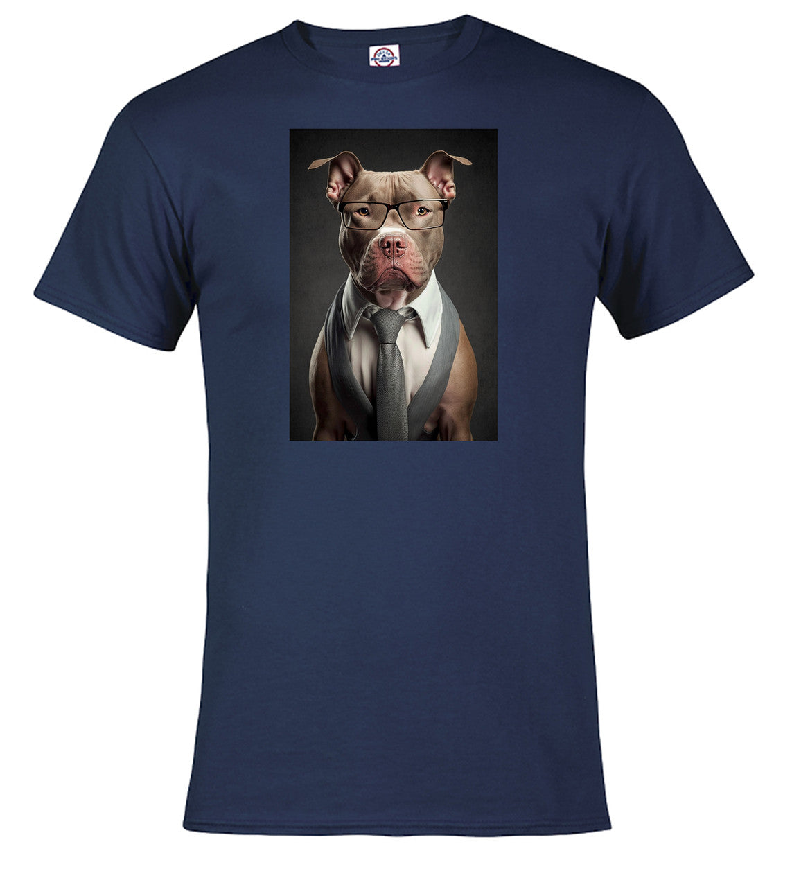 Navy Boss Bulldog T-Shirt