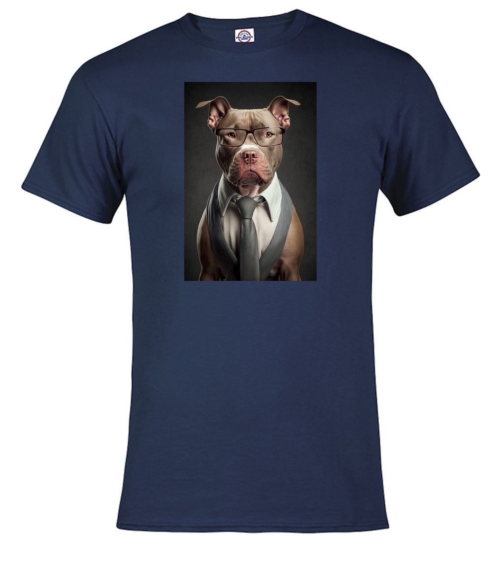 Navy Boss Bulldog T-Shirt