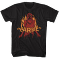 Black Carrie t-shirt featuring Carrie Blood And Fire design