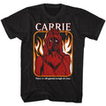 Black Carrie t-shirt featuring Carrie Hahaha laughter design