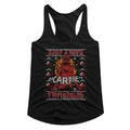 Carrie Ladies Racerback - A Very Carrie Christmas