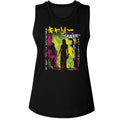 Carrie Ladies Muscle Tank - Neon Fire Japanese