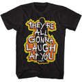 Black Carrie t-shirt featuring Carrie Fiery They're Gonna Laugh At You design
