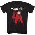 Black Carrie t-shirt featuring Carrie Face Cover design