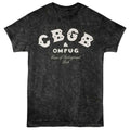 Mineral wash CBGB t-shirt featuring CBGB classic awning logo design