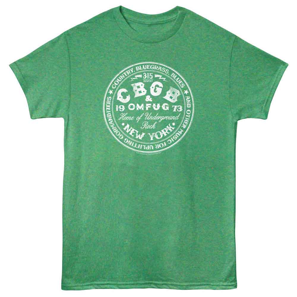 Kelly heather CBGB t-shirt featuring CBGB Circle logo design
