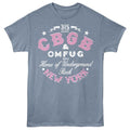 Indigo heather CBGB t-shirt featuring CBGB NY New York design