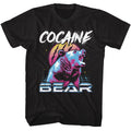 Black Cocaine Bear t-shirt featuring Cocaine Bear Very 80s Bear design