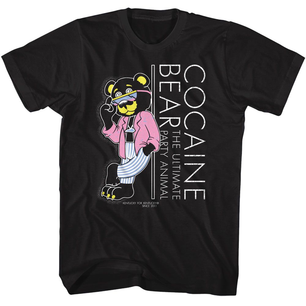 Black Cocaine Bear t-shirt featuring Cocaine Bear Lean design