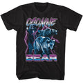 Black Cocaine Bear t-shirt featuring Cocaine Bear Lightning design