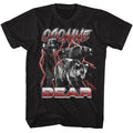 Black Cocaine Bear t-shirt featuring Cocaine Bear Black And White With Lightning design