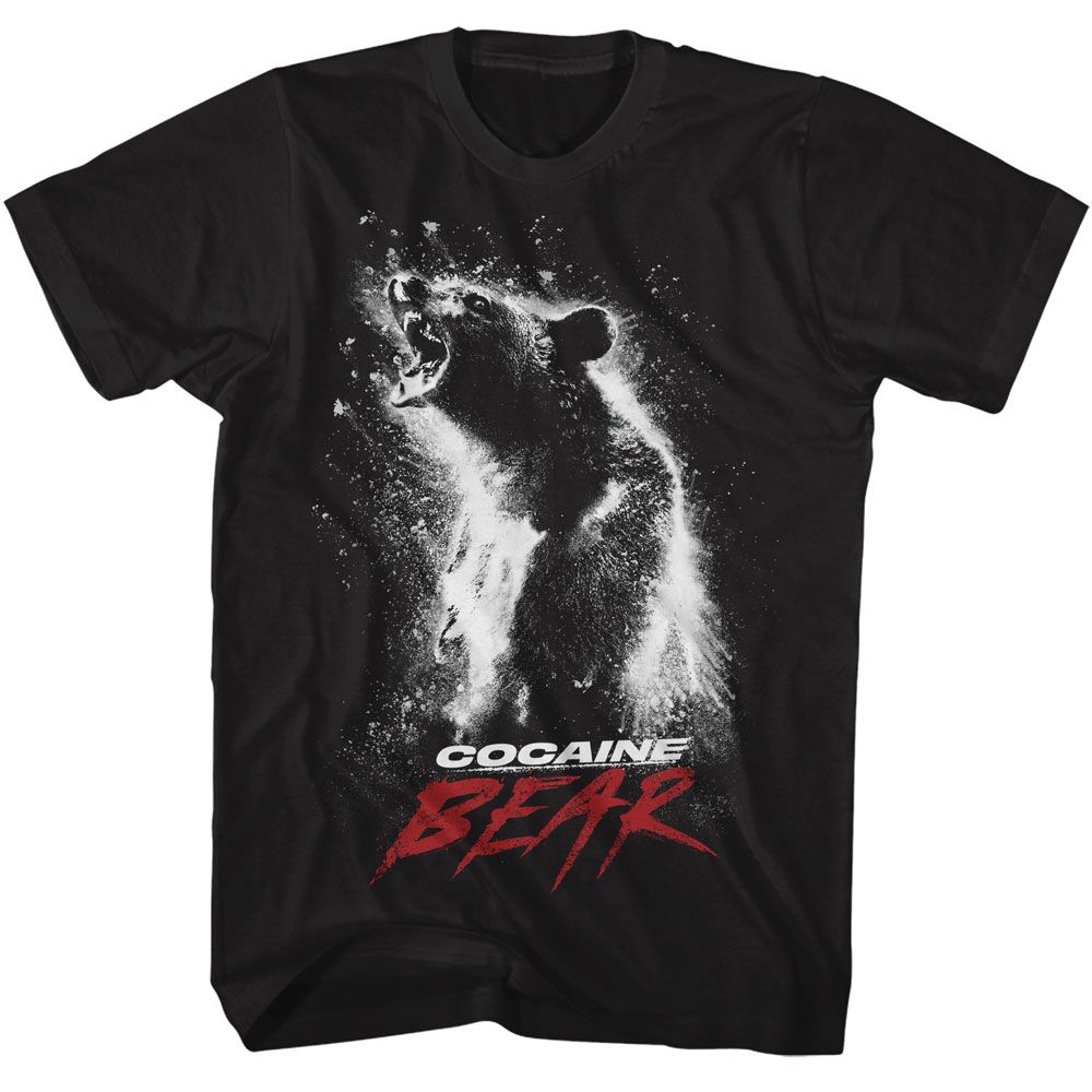 Black Cocaine Bear t-shirt featuring Cocaine Bear 2023 movie poster design