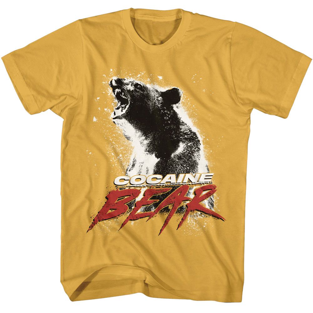 Ginger Cocaine Bear t-shirt featuring Cocaine Bear movie poster light design