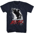 Navy Cocaine Bear t-shirt featuring Cocaine Bear movie poster light design