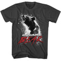 Smoke gray Cocaine Bear t-shirt featuring Cocaine Bear movie poster light design