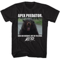 Black Cocaine Bear t-shirt featuring Cocaine Bear Apex Predator design