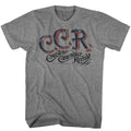 Graphite heather Creedence Clearwater Revival t-shirt featuring Creedence Clearwater Revival CCR classic logo design