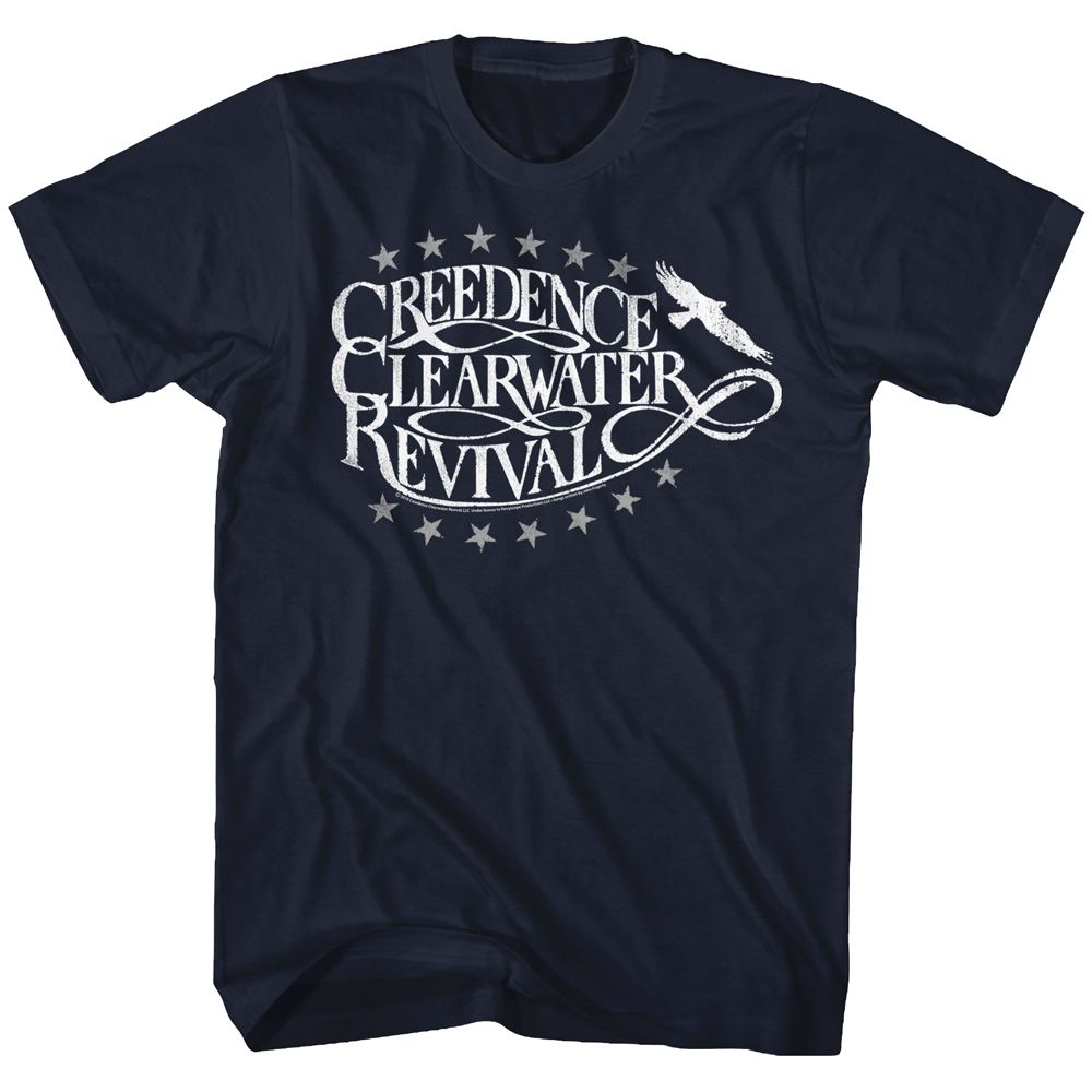 Navy Creedence Clearwater Revival t-shirt featuring Creedence Clearwater Revival Eagle design