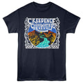 Navy Creedence Clearwater Revival t-shirt featuring Creedence Clearwater Revival Mountains And River design